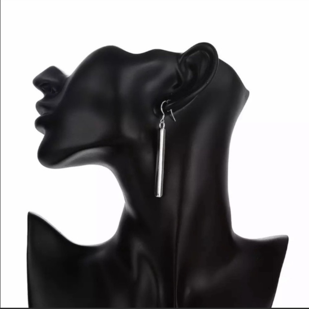New Long Bar 925 Silver Plated Dangle Earrings